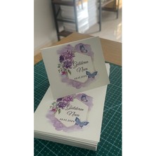 Katlamalı Masa Kartı 9X16 cm Kişiye Özel 84 Adet