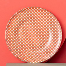Istanbul Porselen Nar Fine Bone Pasta Tabağı Kırmızı 21 cm