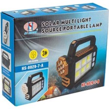 Hi Sheen 3 Modlu LED Taşınabilir Solar Kamp Lambası El Feneri HS-8029-7-B