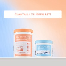 Nutrafine 2'li Avantajlı Set Marine Collagen & Bovine Kolajen Katkısız Doğal Tatsız ve Kokusuz  Çifte Hidrolize Kolajen