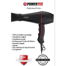 Powertec TR-601 Profesyonel Fön Makinesi 2500watt Performans