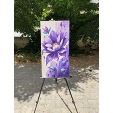 Craft Pen Yağlı Boya  Tablo Çiçek Çağrı Tunç Imzalı (El Yapımı)