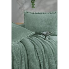 Clasy Wellsoft Ponpon Detaylı Yatak Örtüsü Seti Çift Kişilik Masse 220  x  240