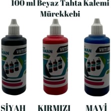 Beyaz Tahta Kalemi Mürekkebi 100 ml ( Siyah -Kırmızı-Mavi)