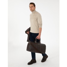Pierre Cardin Erkek Erkek Kahverengi Spor Seyahat Çantası 50297139-VR029