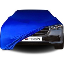 ULTRASHOP Mercedes Benz S W223 Short Uyumlu Araba Brandası Mavi Penye Kumaş Branda Oto Branda