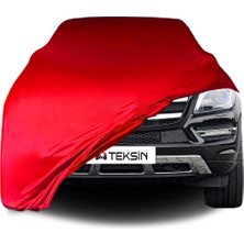 ULTRASHOP Mercedes Benz Gls X166 Uyumlu Araba Brandası Kırmızı Penye Kumaş Branda Oto Branda