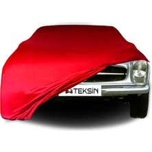 ULTRASHOP Mercedes Benz Sl W113 Uyumlu Araba Brandası Kırmızı Penye Kumaş Branda Oto Branda
