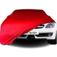 ULTRASHOP Mercedes Benz Slk R171 Uyumlu Araba Brandası Kırmızı Penye Kumaş Branda Oto Branda