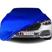 ULTRASHOP Mercedes Benz S Maybach Z223 Uyumlu Araba Brandası Mavi Penye Kumaş Branda Oto Branda