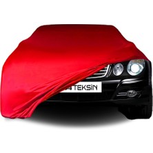 ULTRASHOP Mercedes Benz E W211 Uyumlu Araba Brandası Kırmızı Penye Kumaş Branda Oto Branda