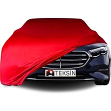 ULTRASHOP Mercedes Benz E S214 (2023-) Uyumlu Araba Brandası Kırmızı Penye Kumaş Branda Oto Branda