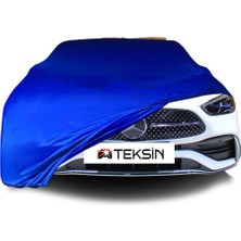 ULTRASHOP Mercedes Benz C W206 Uyumlu Araba Brandası Mavi Penye Kumaş Branda Oto Branda