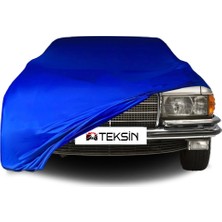 ULTRASHOP Mercedes Benz S W116 Uyumlu Araba Brandası Mavi Penye Kumaş Branda Oto Branda