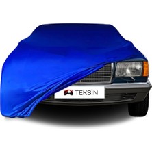 ULTRASHOP Mercedes Benz S W126 Sel Uyumlu Araba Brandası Mavi Penye Kumaş Branda Oto Branda