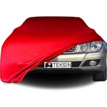 ULTRASHOP Mercedes Benz E T-Model S211 Uyumlu Araba Brandası Kırmızı Penye Kumaş Branda Oto Branda