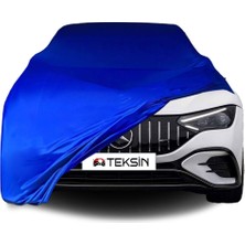 ULTRASHOP Mercedes Benz Eqe (V295) Uyumlu Araba Brandası Mavi Penye Kumaş Branda Oto Branda
