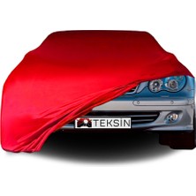 ULTRASHOP Mercedes Benz C W203 Uyumlu Araba Brandası Kırmızı Penye Kumaş Branda Oto Branda