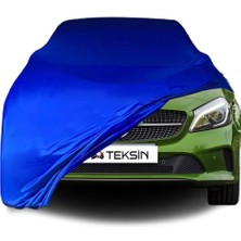 ULTRASHOP Mercedes Benz A Serisi W176 Uyumlu Araba Brandası Mavi Penye Kumaş Branda Oto Branda