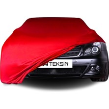 ULTRASHOP Mercedes Benz Cls C219 Uyumlu Araba Brandası Kırmızı Penye Kumaş Branda Oto Branda