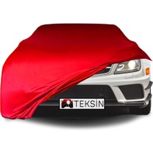 ULTRASHOP Mercedes Benz C C204 Coupe Uyumlu Araba Brandası Kırmızı Penye Kumaş Branda Oto Branda