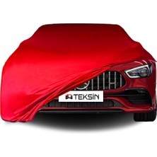 ULTRASHOP Mercedes Benz Gt 4 Coupe Uyumlu Araba Brandası Kırmızı Penye Kumaş Branda Oto Branda