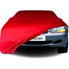 ULTRASHOP Mercedes Benz S V220 Long Uyumlu Araba Brandası Kırmızı Penye Kumaş Branda Oto Branda