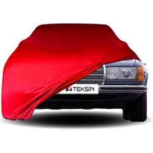 ULTRASHOP Mercedes Benz W123 Uyumlu Araba Brandası Kırmızı Penye Kumaş Branda Oto Branda