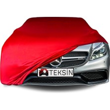 ULTRASHOP Mercedes Benz Cls C218 Uyumlu Araba Brandası Kırmızı Penye Kumaş Branda Oto Branda