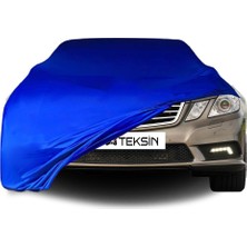 ULTRASHOP Mercedes Benz E W212 Uyumlu Araba Brandası Mavi Penye Kumaş Branda Oto Branda