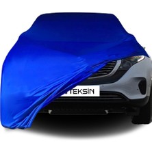 ULTRASHOP Mercedes Benz Eqc (N293) Uyumlu Araba Brandası Mavi Penye Kumaş Branda Oto Branda