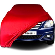 ULTRASHOP Mercedes Benz B Serisi W245 (2005-2010) Uyumlu Araba Brandası Kırmızı Penye Kumaş Branda Oto Branda