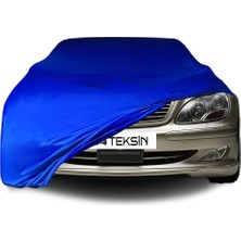 ULTRASHOP Mercedes Benz S W220 Short Uyumlu Araba Brandası Mavi Penye Kumaş Branda Oto Branda