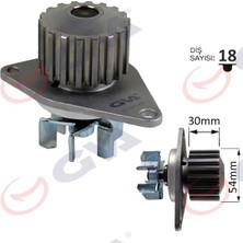 GVA Devırdaım Su Pompası Peugeot P206-P207-P307 Cıtroen C2-C3-C4 1.4 16V KFU-ET3J4 18DIS