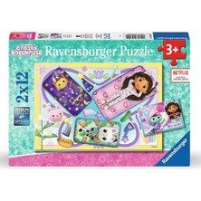 Ravensburger Çocuk Puzzle Gabbys Dollhouse 2X12 Parça 57092