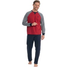 U.s. Polo Assn. %100 Pamuk Uzun Kol Erkek Pijama Takım 18835