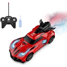 Uzaktan Kumandalı Şarjlı Duman Atan Araba 18 cm (Kırmızı)