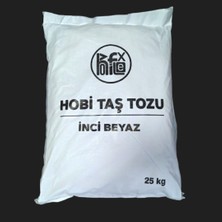 Hobiflex Taş Tozu Hobi Harcı Seramik Tozu Heykel Mumluk Saksı Yapımı Ultra Sert Mukavemet Inci Beyazı 25 kg