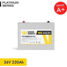 WERER ENERGY 36V 230Ah LiFePO4 Platinum Series Bluetooth'lu Lityum Demir Fosfat Akü