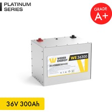 WERER ENERGY 36V 300Ah LiFePO4 Platinum Series Bluetooth'lu Lityum Demir Fosfat Akü