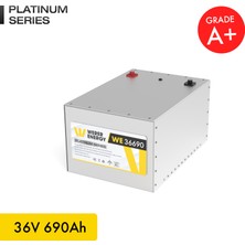 WERER ENERGY 36V 690Ah LiFePO4 Platinum Series Bluetooth'lu Lityum Demir Fosfat Akü