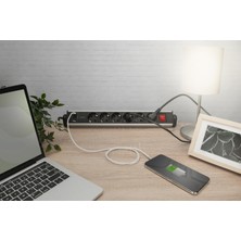 Digitus Ofis Tipi  Office Güç Şeridi 3x USB 2xusb-A +1xusb A, On/off Anahtarı, Alu-Housing