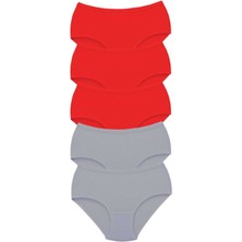 Çankaya Giyim 5 Adet Tutku Kadın Yüksek Bel Bato Kalın Lastik Külot S7