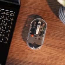 Everest SM-BT29 Glassy USB Gri Transparan 2in1 Bluetooth ve 2.4ghz Kablosuz Mouse