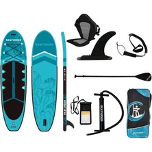 Skatinger Koltuklu Octopus Sup Paddle Board 335X86X15CM Ultra Geniş Şişme Sörf Tahtası Premium Set