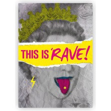 Zinbooz Kraliçe Elizabeth This Is Rave! Pop Art Ahşap Poster 20X29  cm