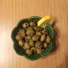 Silifke Market Taş Kırma Yeşil Zeytin 3000 gr Pet Kavanoz