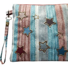 Vertiginoso El Yapımı Boncuk Işlemeli Kadın Portföy Clutch El Çantası