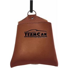 Team Car Teamcar Araç Içi Düzenleyici Çok Amaçlı Deri Kese Kahverengi