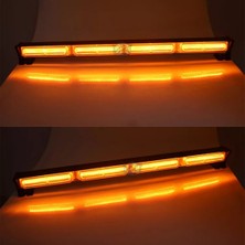 STS Oto Aksesuar Turuncu Tepe Çakar Bar LED 60CM 12-24V  Off Road Çekici Traktör Ikaz Lambası Çakar 15 Modlu